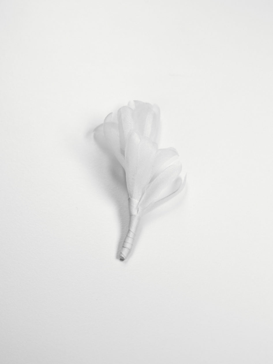 Silk Leaves Boutonniere