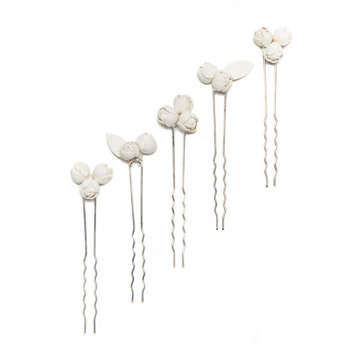 Lot de 5 épingles à cheveux Austin Rose