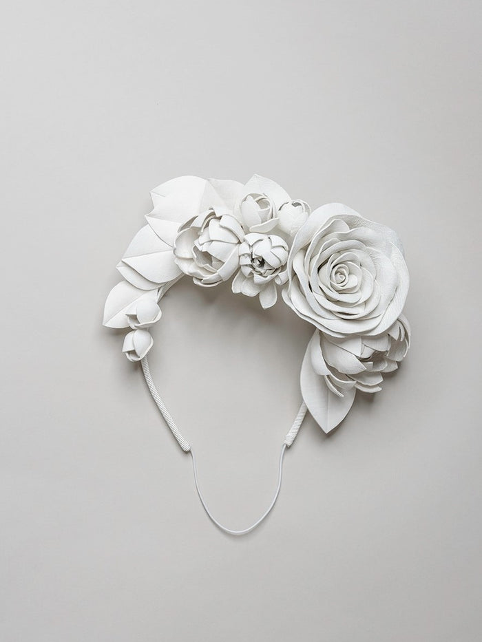 Lederblüten Haarband