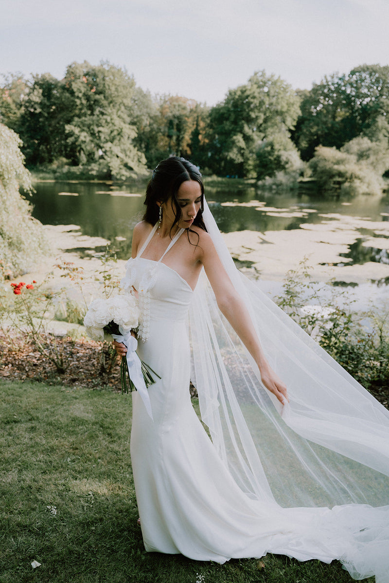 Modern Pearl Bridal Earrings for a Elegant Wedding | Cosima & Nils